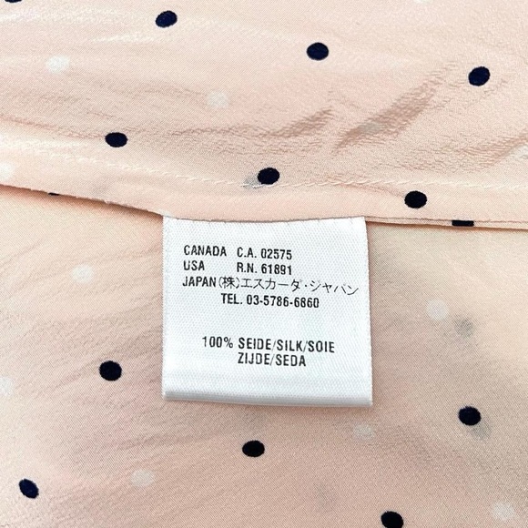 Escada Light Pink Polka Dot Ruffle Dress - Picture 6 of 7